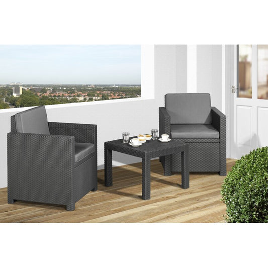 Victoria 2 Seat Balcony Set with Cushions