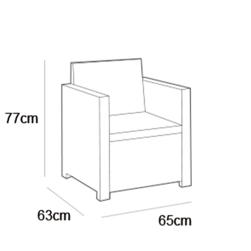 Victoria 2 Seat Balcony Set with Cushions