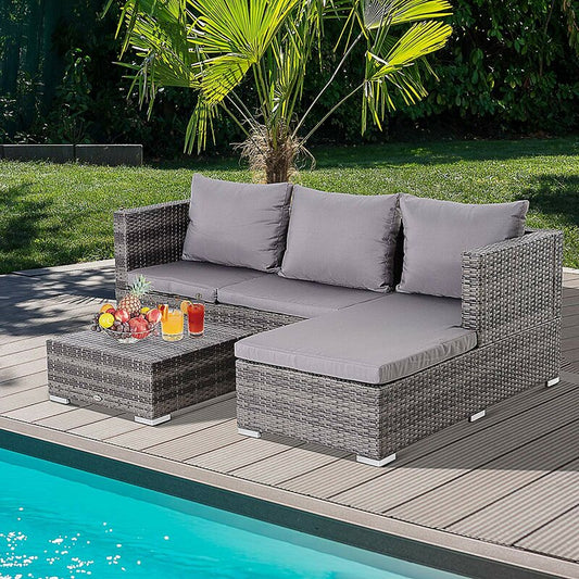 Aalijah 4 - Person Outdoor Seating Group with Cushions
