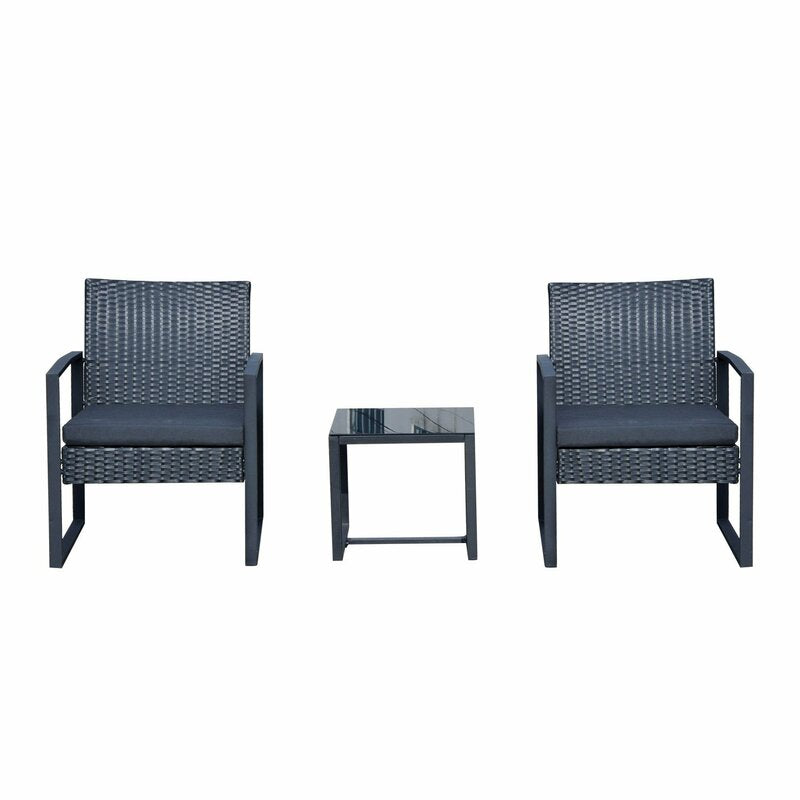 Taube 2 - Person Outdoor Seating Group with Cushions