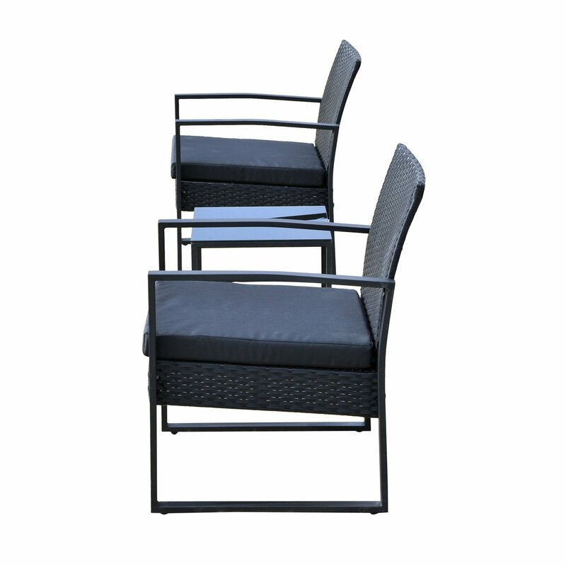 Taube 2 - Person Outdoor Seating Group with Cushions