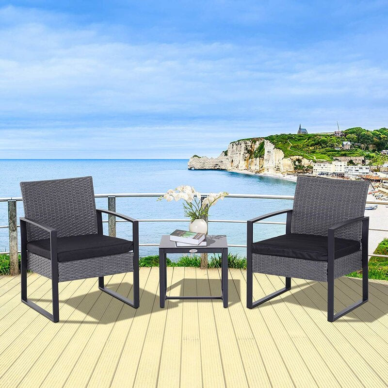 Taube 2 - Person Outdoor Seating Group with Cushions