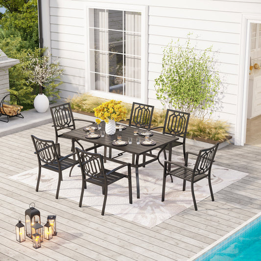 Rectangular 6 - Person 152cm Long Dining Set
