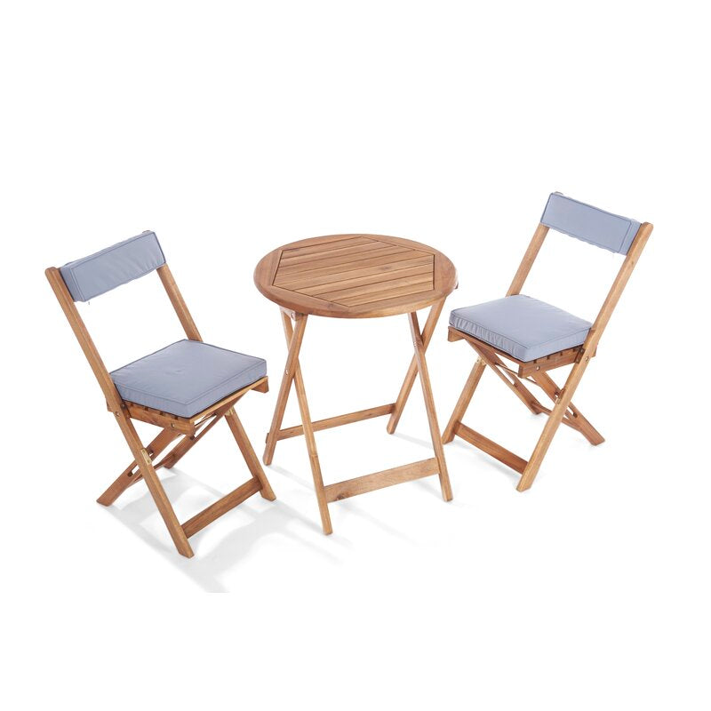 Seoul Round 2 - Person 60cm Long Bistro Set with Cushions