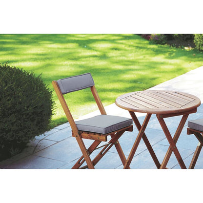 Seoul Round 2 - Person 60cm Long Bistro Set with Cushions
