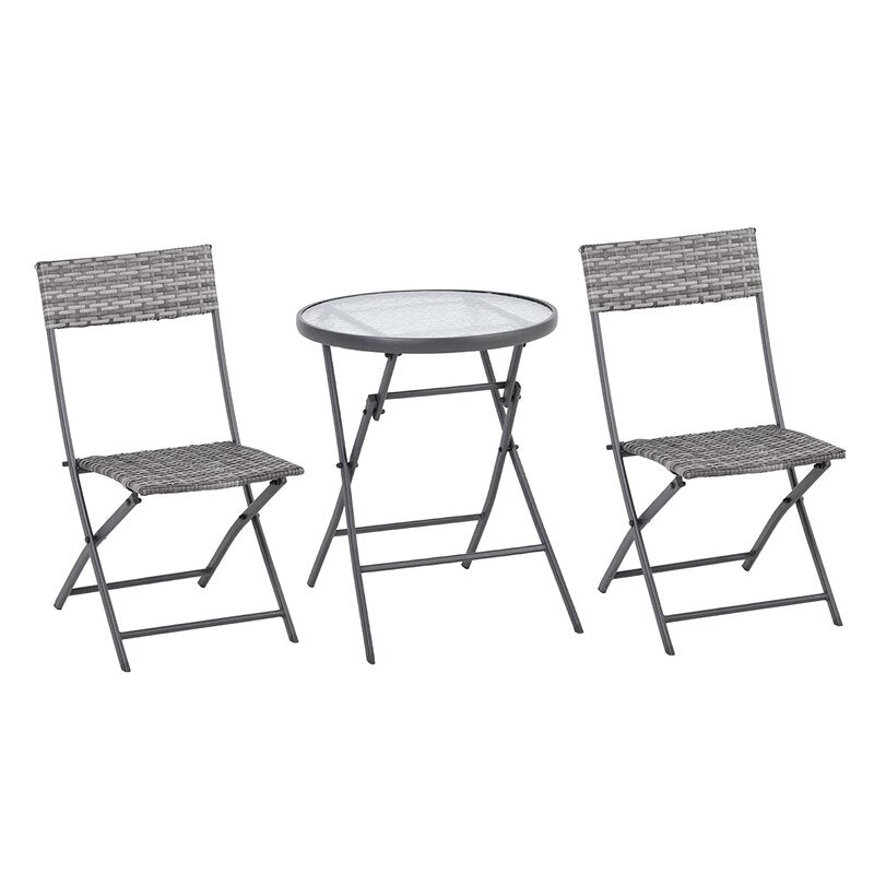 Gennett Rectangular 2 - Person Bistro Set