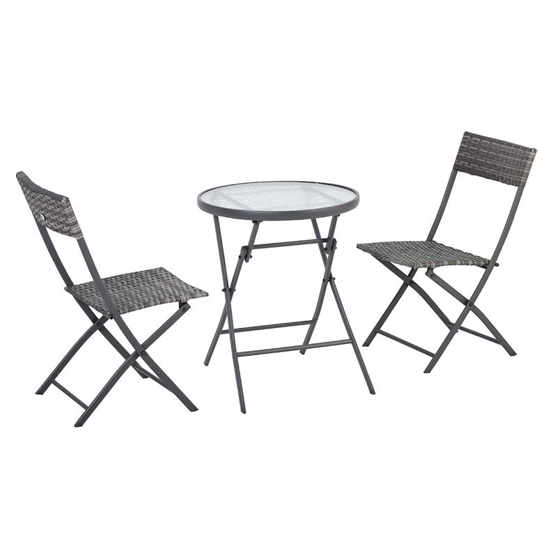 Gennett Rectangular 2 - Person Bistro Set