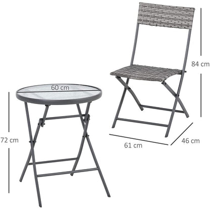 Gennett Rectangular 2 - Person Bistro Set