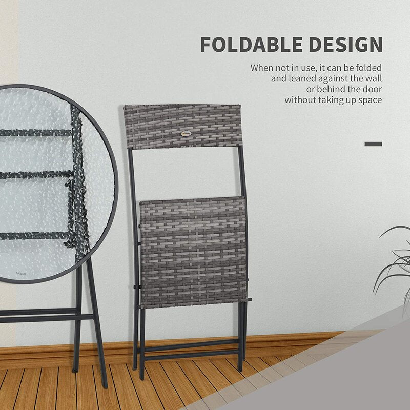 Gennett Rectangular 2 - Person Bistro Set