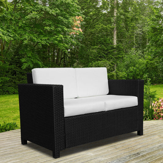 Taburao 130cm Wide Outdoor Garden Loveseat with Cushions
