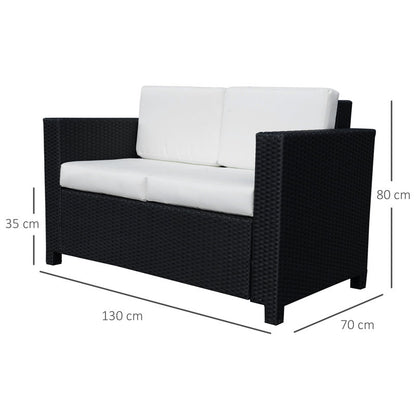 Taburao 130cm Wide Outdoor Garden Loveseat with Cushions