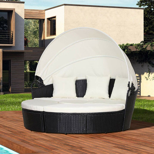 Hoffer 60cm Wide Outdoor Garden Daybed with Cushions