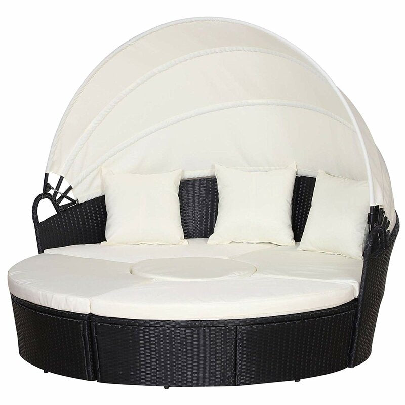 Hoffer 60cm Wide Outdoor Garden Daybed with Cushions