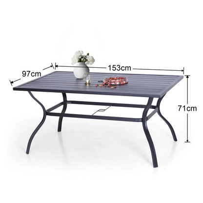Leigh Steel Dining Table