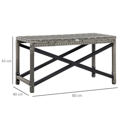 Mickinley Rectangular 80Cm L Outdoor Side Table