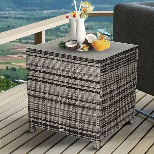 Gennett Rattan Side Table