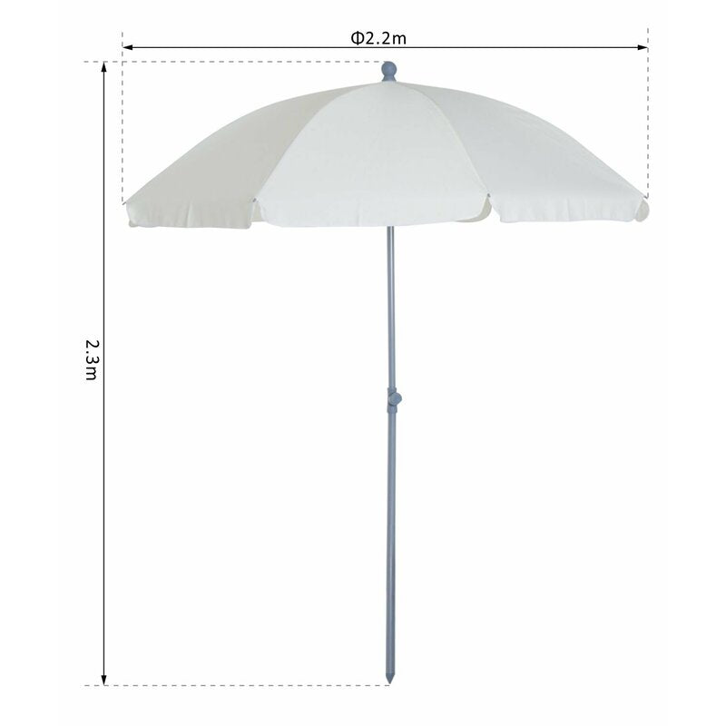 Isabel 2.2m Beach Parasol