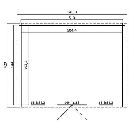 Wels 18 x 14 Ft. Tongue & Groove Summer House
