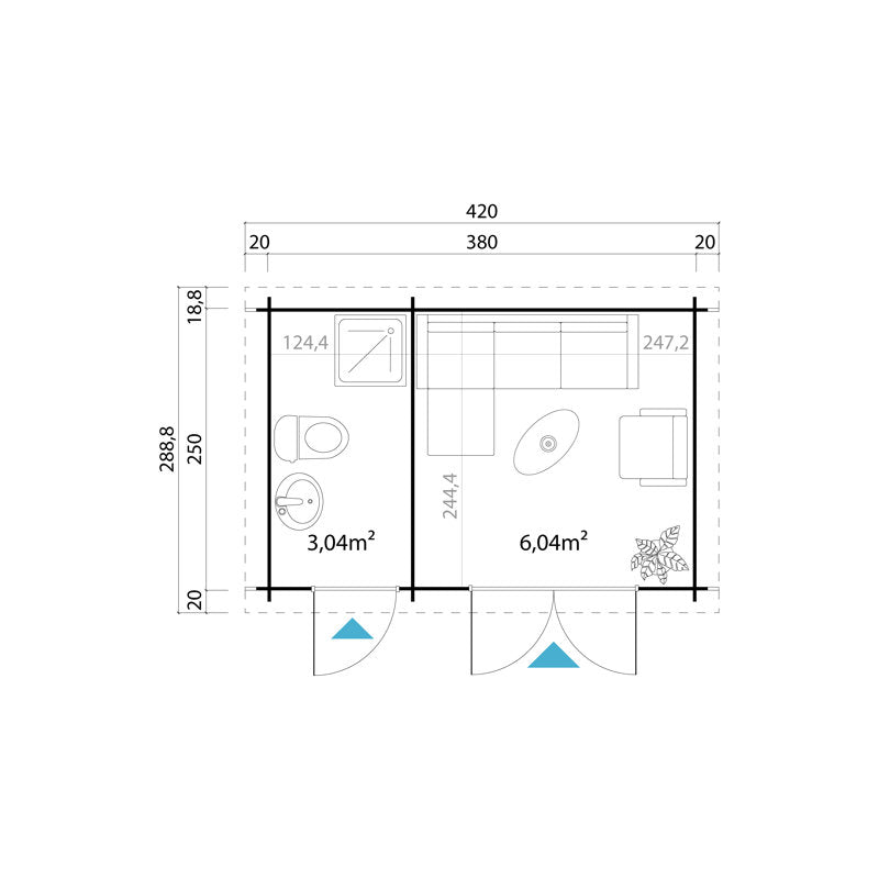 Belmont 12.5 x 8 ft. Summer House