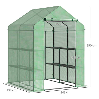 Conchita 4.7 Ft W x 6.3 Ft D Mini Greenhouse