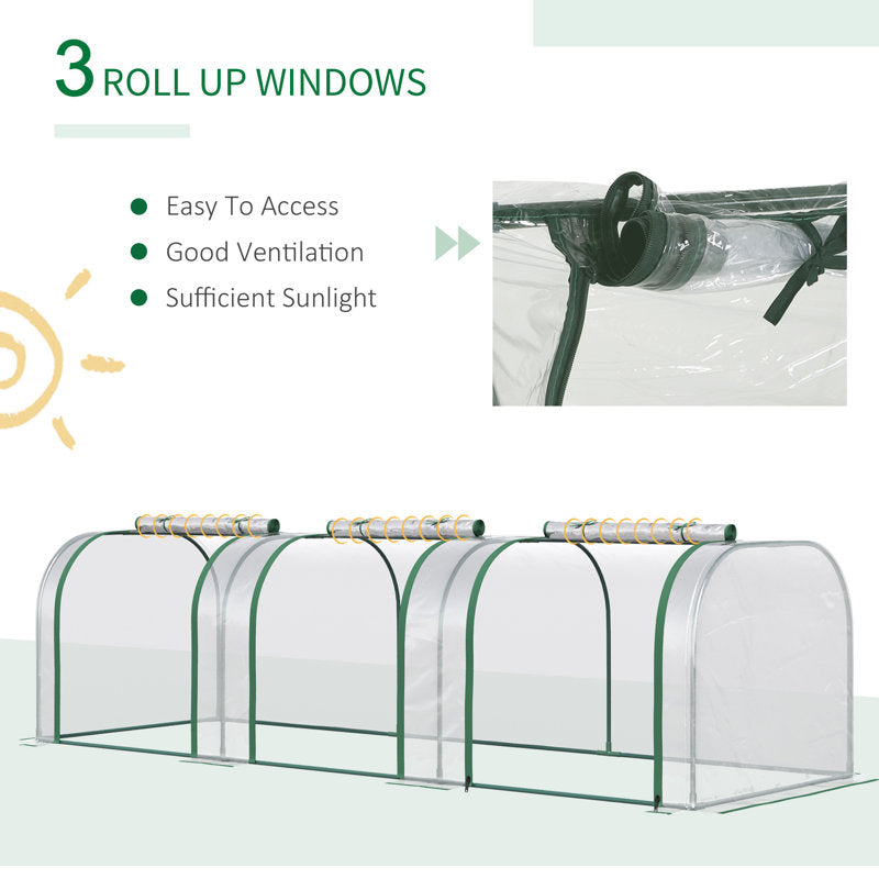 Annedoris 9.67 Ft W x 3.2 Ft D Mini Greenhouse