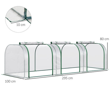 Annedoris 9.67 Ft W x 3.2 Ft D Mini Greenhouse