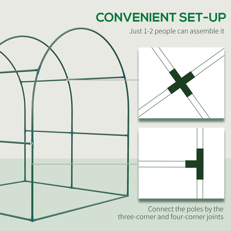 Anll 6 Ft W x 6 Ft D Hobby Greenhouse