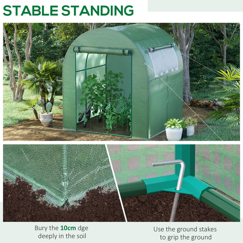 Anll 6 Ft W x 6 Ft D Hobby Greenhouse