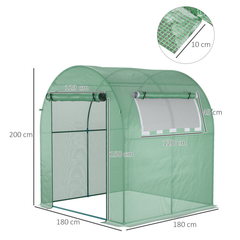 Anll 6 Ft W x 6 Ft D Hobby Greenhouse