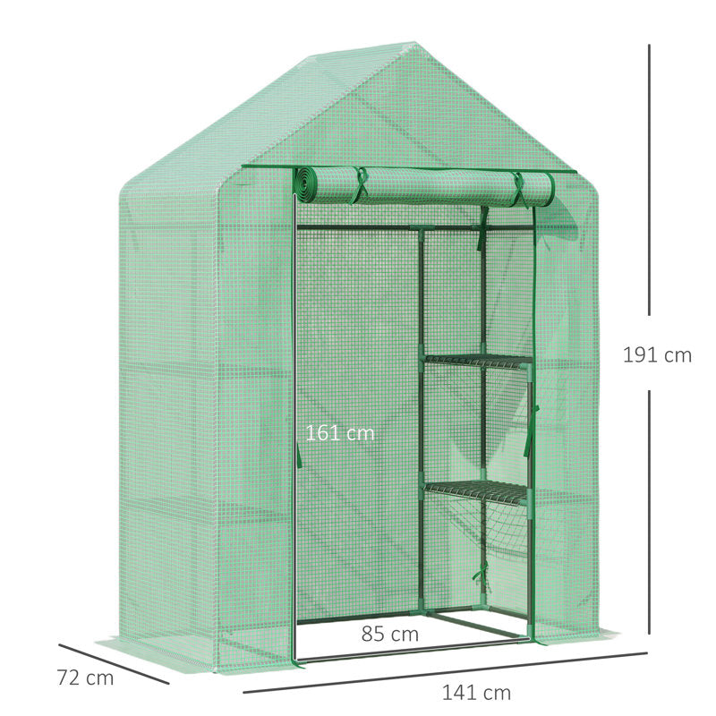 Ahtyana 5 Ft W x 2 Ft D Hobby Greenhous