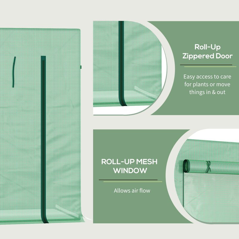 Vamyr 6 Ft W x 2 Ft D Lean-to Greenhouse