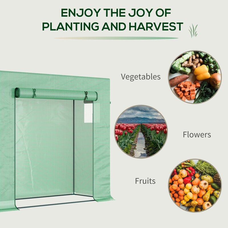 Vamyr 6 Ft W x 2 Ft D Lean-to Greenhouse