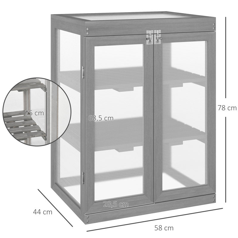 Ailand 2 Ft W x 1.5 Ft D Cold-Frame Greenhouse
