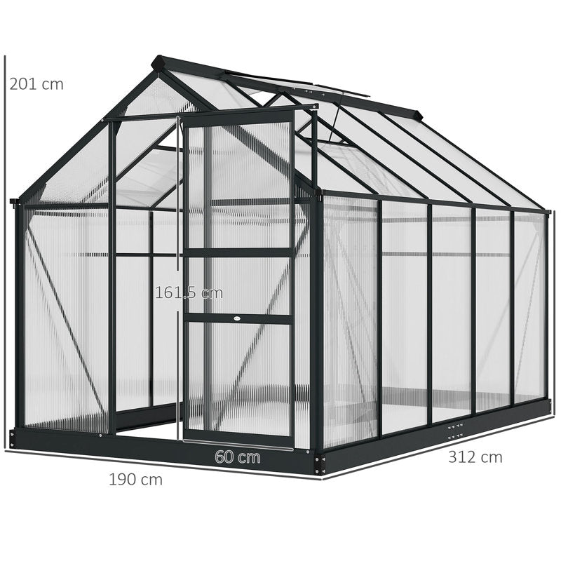 6 Ft W x 10 Ft. D Greenhouse