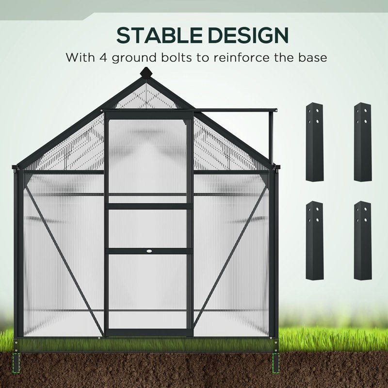 6 Ft W x 10 Ft. D Greenhouse