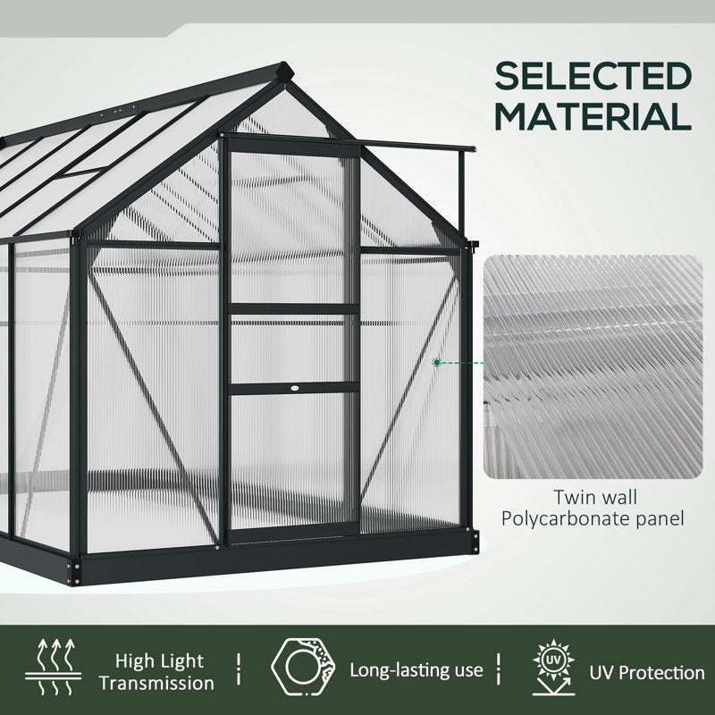6 Ft W x 10 Ft. D Greenhouse