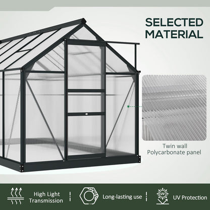 6 Ft W x 10 Ft. D Greenhouse