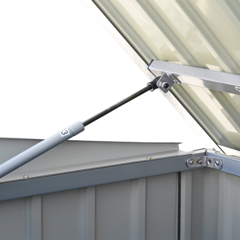 Aslee 7 Ft. W x 3 Ft. D Pent Metal Bike Shed