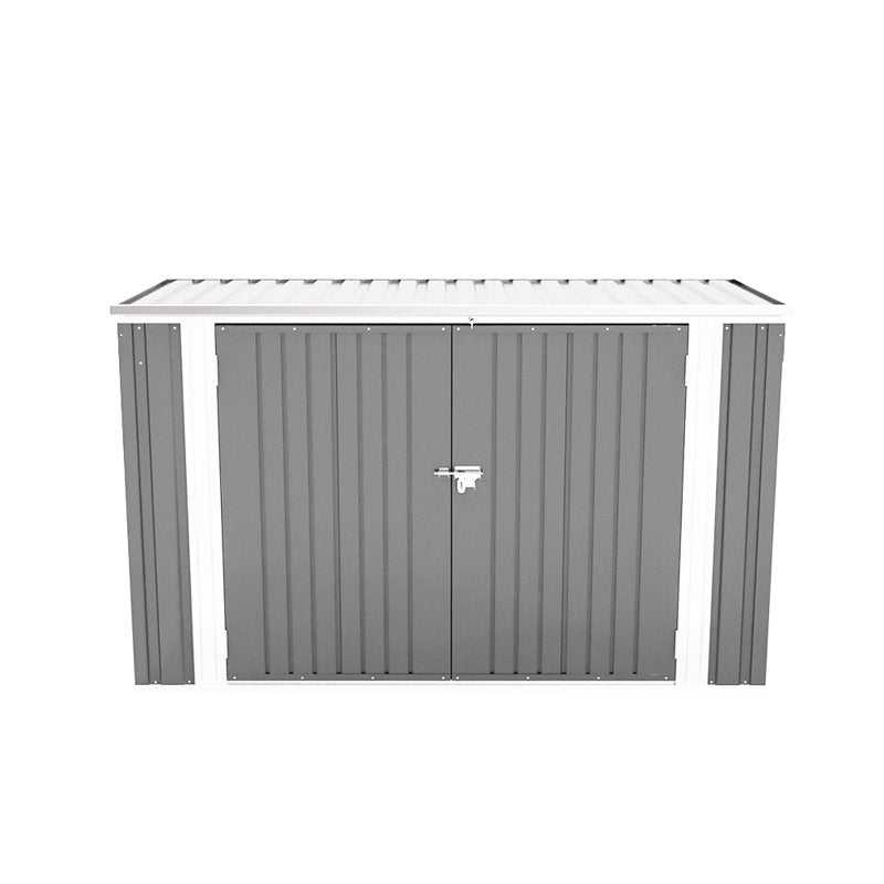 Aslee 7 Ft. W x 3 Ft. D Pent Metal Bike Shed