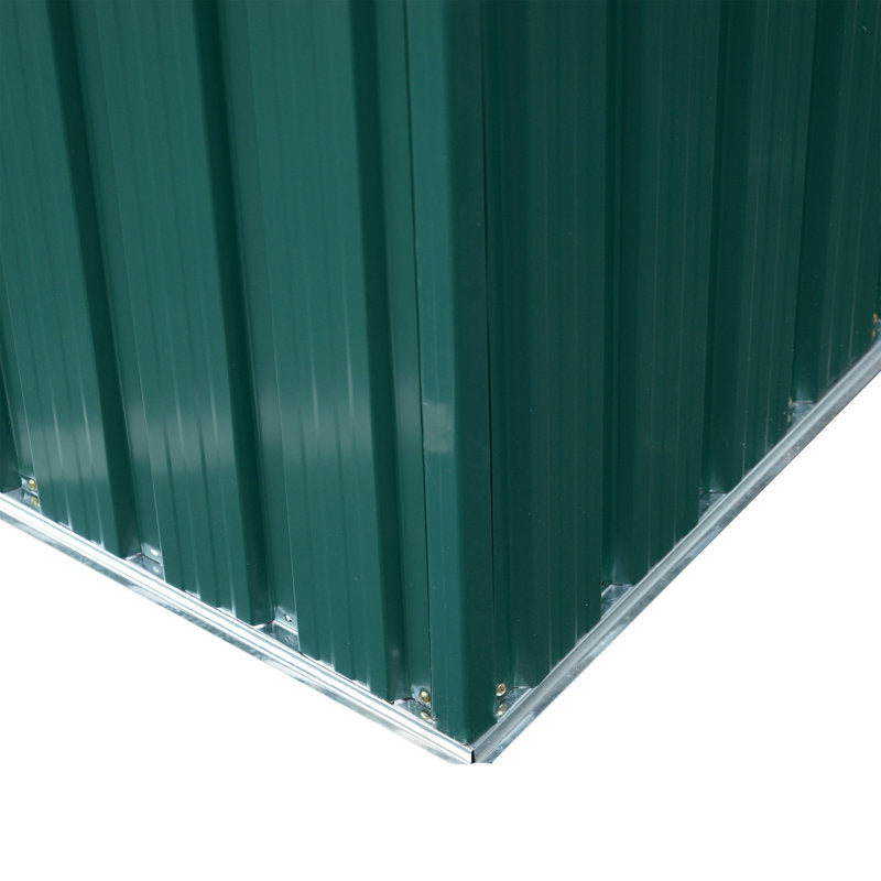 Abrian 8.5 ft. W x 4.4 ft. D Metal Tongue & Groove Flat Garden Shed