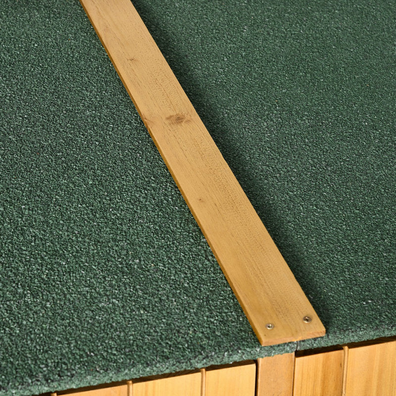 Sowell 4 ft. 6 in. W x 2 ft. 5 in. D Wooden Shiplap Flat Garden Shed