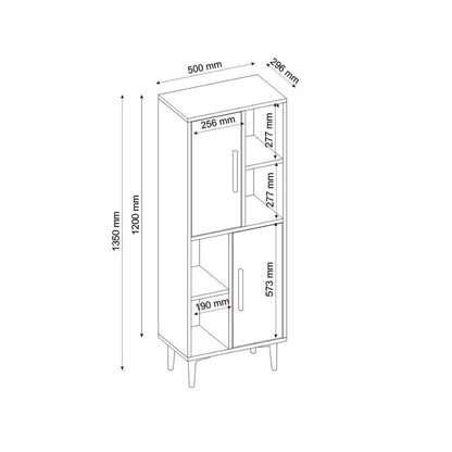 Templin 135cm Kitchen Pantry