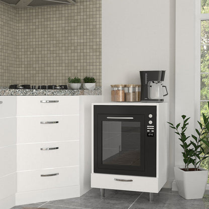 Oven conversion cabinet with worktop Sema V2 white