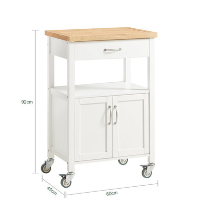 Phelan Solid Wood Kitchen Trolley