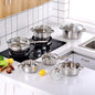Motti 12 - Piece Non-Stick Stainless Steel (18/10) Cookware Set