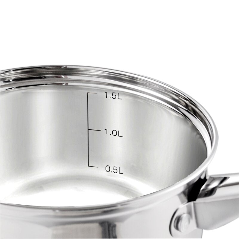 Eloria 9 - Piece Non-Stick Stainless Steel (18/10) Cookware Set