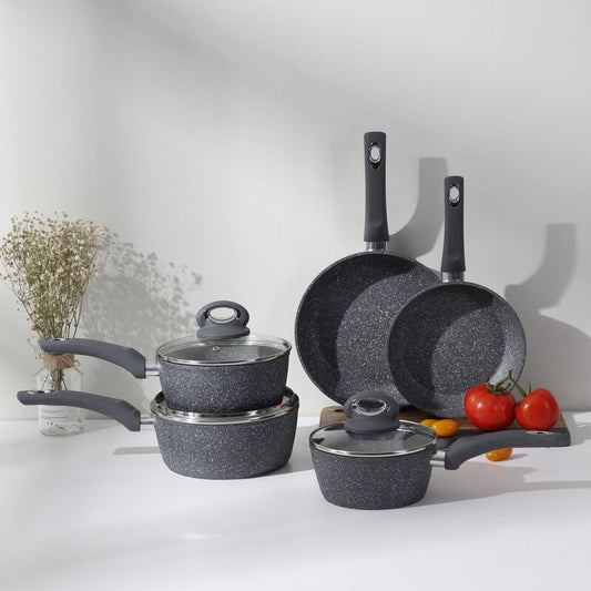 Allana-Jo 8 - Piece Non-Stick Aluminium Cookware Set