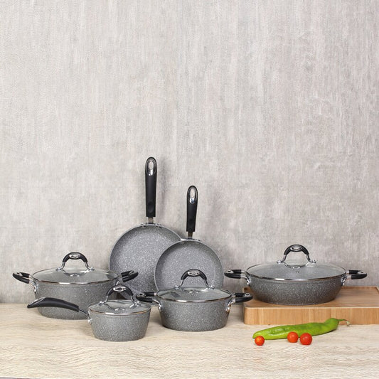 Grimaldi Granite 6 Pieces Cookware Set