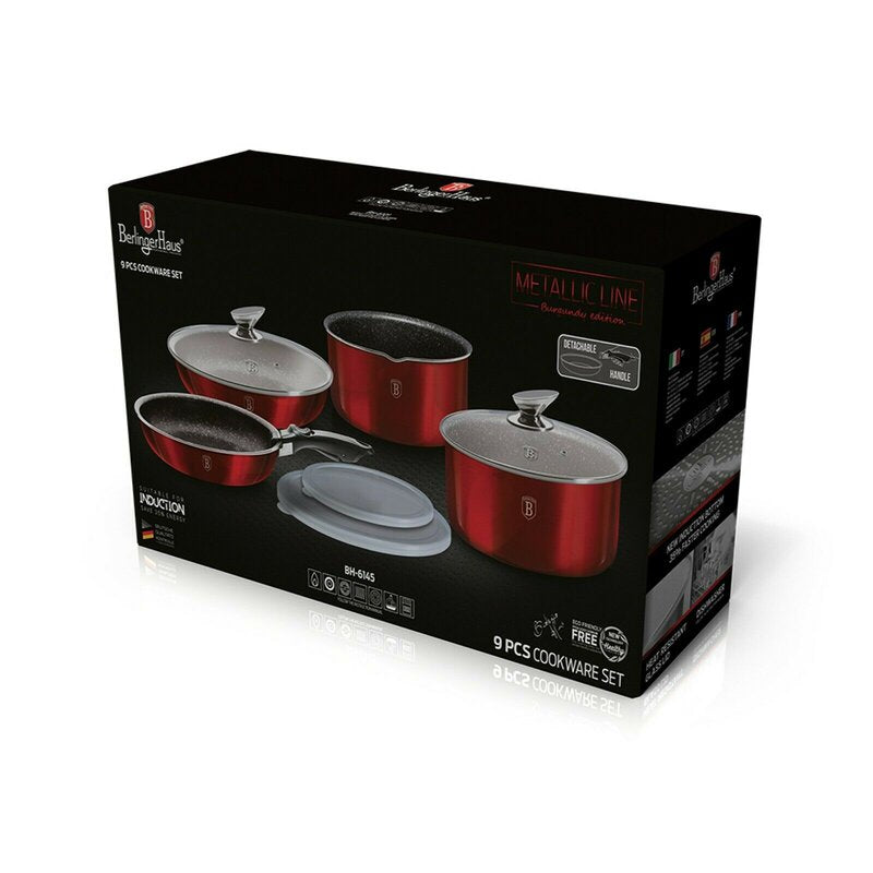 9 - Piece Non-Stick Aluminium Cookware Set