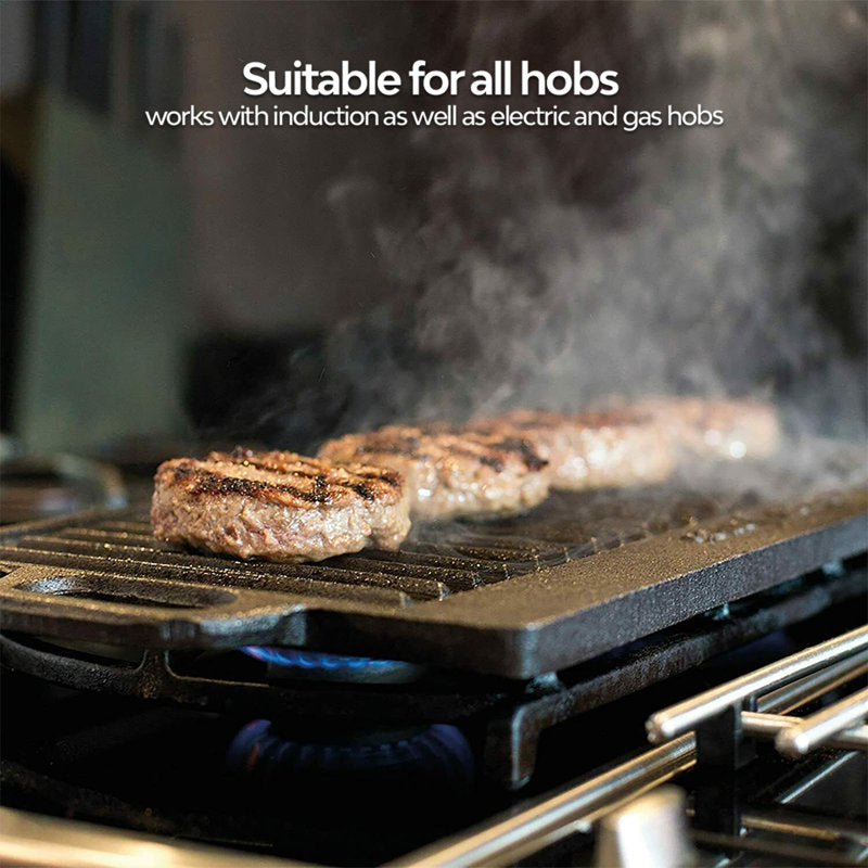 Non Stick Reversible Large Griddle Plate And Grill Pan
